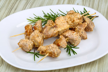 Chicken skewers