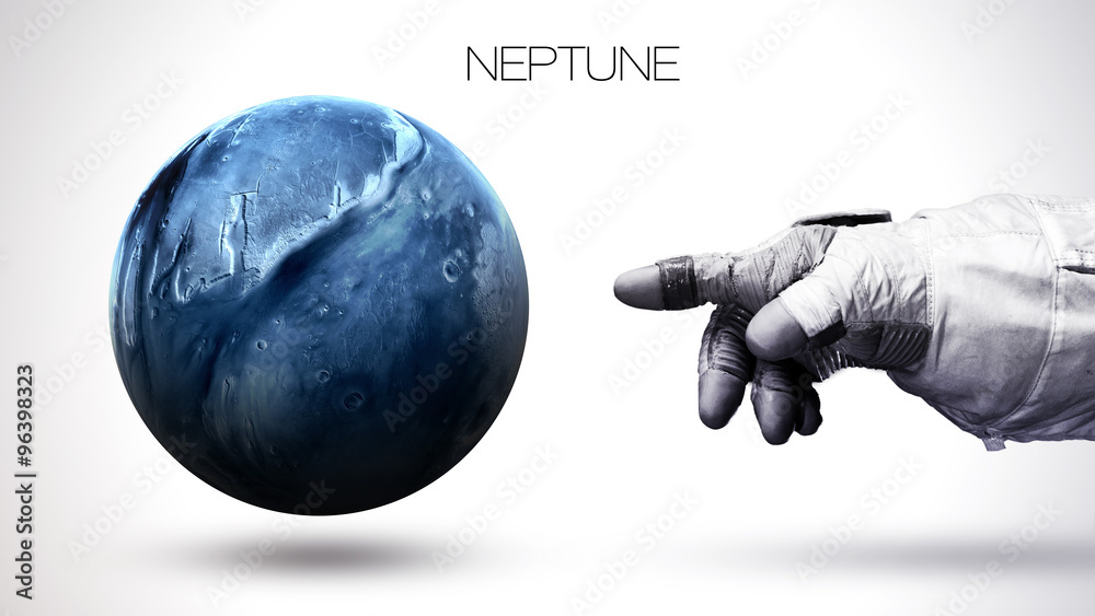 Wall mural neptune - high resolution best quality solar system planet. all the planets available. this image el