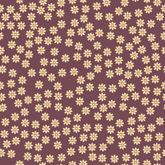 Seamless vector hand pattern Little Flowers