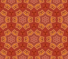Seamless tribal abstract stripped geometric background. 