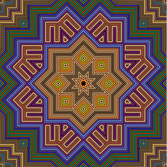 Seamless tribal abstract stripped geometric background. 