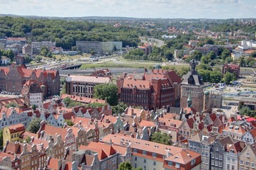 Obraz premium les rues de gdansk en Pologne