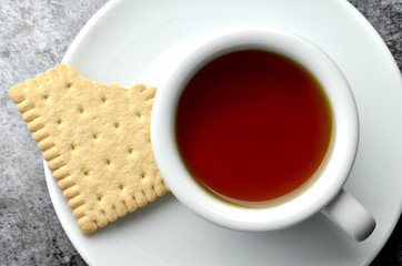 Tea with biscuits
