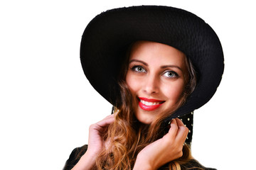 girl in a hat