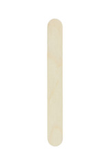 Wooden stick isolated on white background
