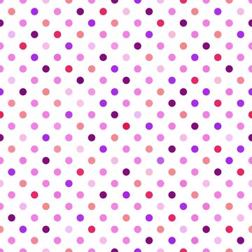 Pink Polka Dots Seamless Pattern