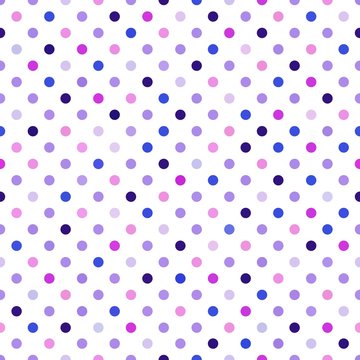 Purple Polka Dots Seamless Pattern
