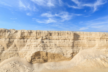 Sand structure while scouring by water