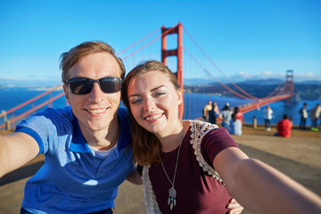 Young couple in San Francisco, California, USA