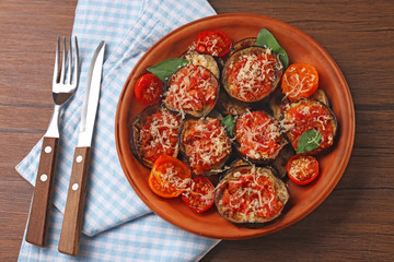 Baked vegetables for breakfast