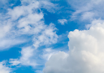 blue sky and beautiful clouds