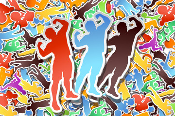 picture of paper athletes