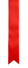 Red ribbon isolated on white