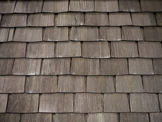 Old wooden shingles.