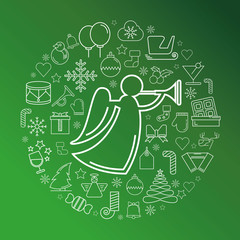 Merry Christmas Card design