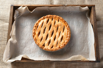 Apple Pie in Wood Box