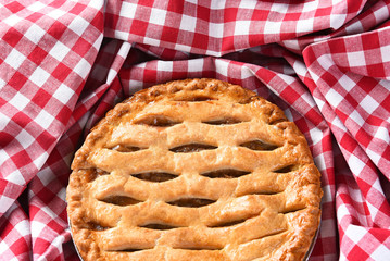 Apple Pie Checked Table Cloth