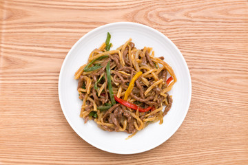 チンジャオロースー
