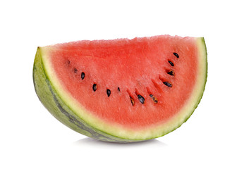 Sliced ripe watermelon isolated on white background