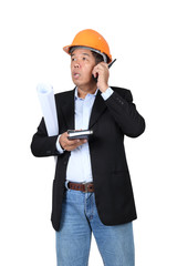 Senior Architect, isolated on white background