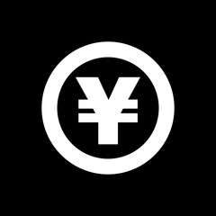 The yen icon. Cash and money, wealth, payment symbol. Flat