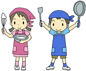 調理実習　子供