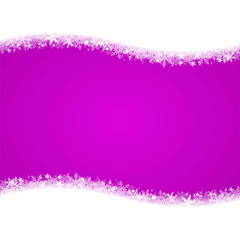 Carte vœux magenta avec vagues de neige (2)