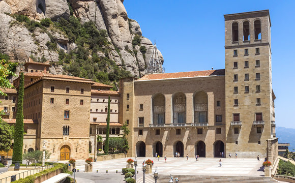 The Benedictine abbey Santa Maria de Montserrat