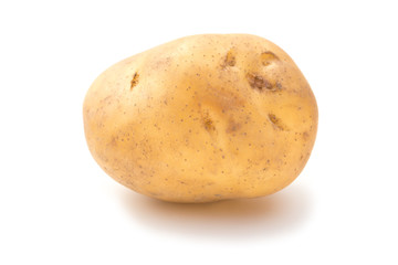 potato on a white background