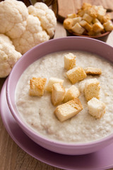 Soup cauliflower puree