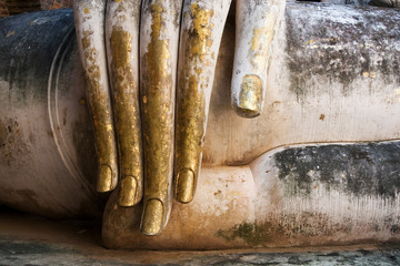 Gold Leaf Covered Buddha Hand