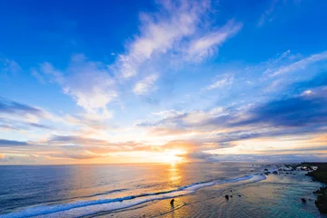 Foto auf Leinwand Sonnenaufgang, Meer, Meerblick. Okinawa, Japan. © dreamsky