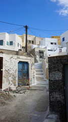Fototapeta na wymiar traditional greek village exo gonia on santorini