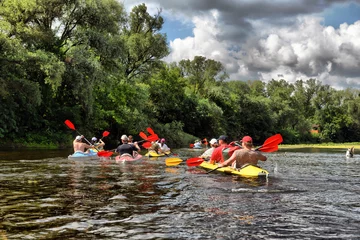 Foto op Canvas river, Sula, 2014 Ukraine, june14   river rafting kayaking edito © nikitos77