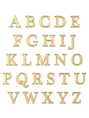 Alphabet letters 3D
