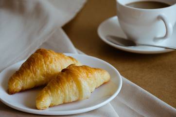 Butter Croissant for Coffee Break.