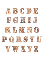 Alphabet letters 3D