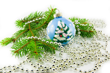 Fototapeta na wymiar Beautiful Christmas balls