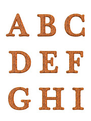 Naklejka premium Alphabet letters 3D