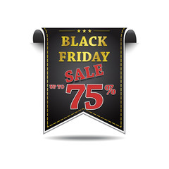 Black Friday Sale Vector Icon Design