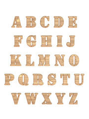 Alphabet letters 3D
