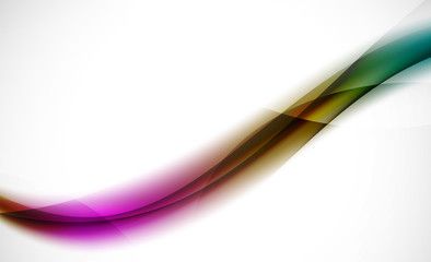 Colorful wave line, abstract background with light and shadow effects