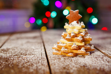 Christmas gingerbread cookie tree as a gift