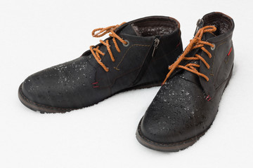 It is snowing - new winter boots
