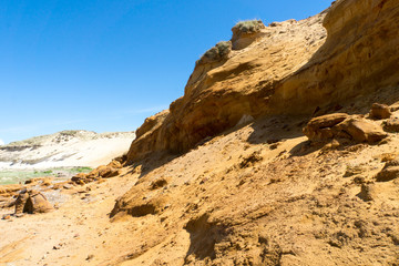 Fototapeta na wymiar Morsumer Rotes- und Weisses Kliff