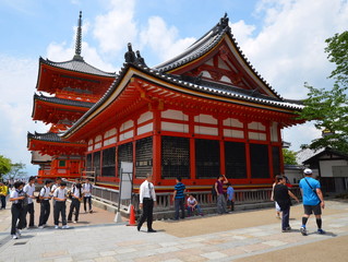 Kiyomizu-dera Temple Gate in Kyoto, Japan.