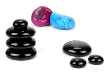 Zen pebbles. Stone spa and healthcare concept..