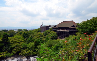 View on Kiyomizudera temple, Kyoto, Japan.