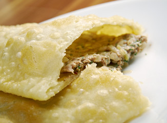 Cheburek with meat