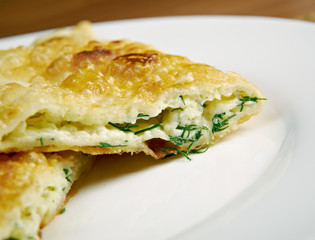 Cheburek  with cheese